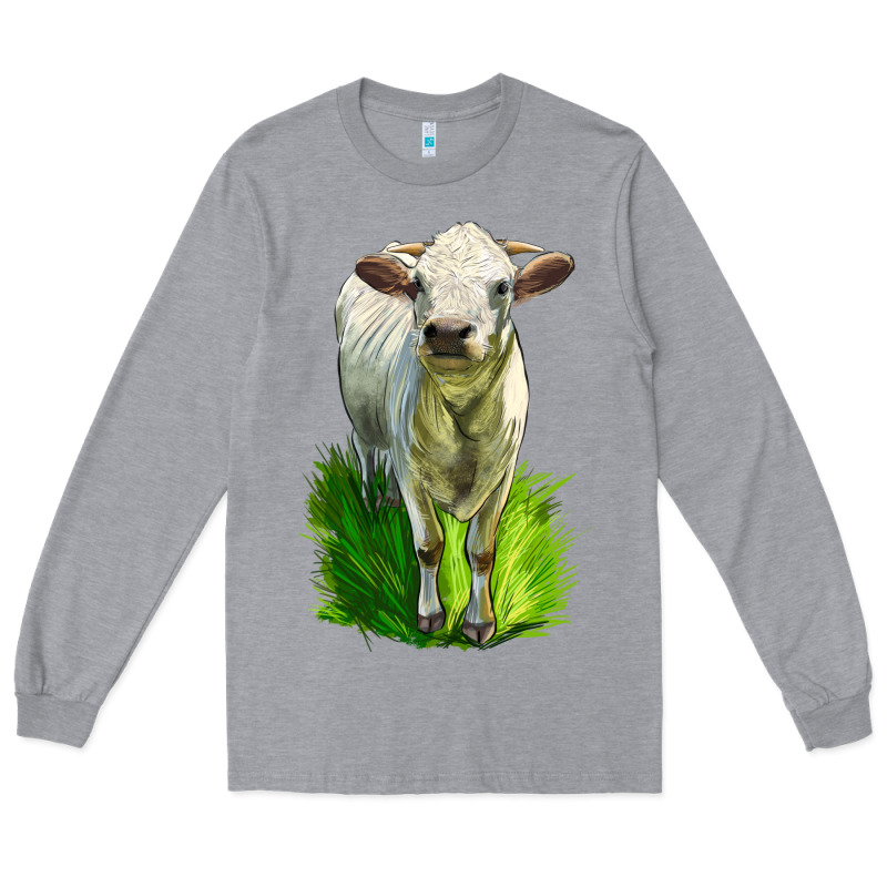 Charolais Heifer Long Sleeve Tee by LillyAllenDesigns | Teevron