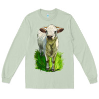 Matcha Charolais Heifer Long Sleeve Tee - LillyAllenDesigns