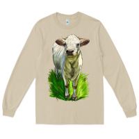Mushroom Charolais Heifer Long Sleeve Tee - LillyAllenDesigns