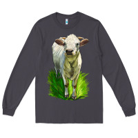 Smoke Charolais Heifer Long Sleeve Tee - LillyAllenDesigns