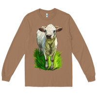 Toasted Coconut Charolais Heifer Long Sleeve Tee - LillyAllenDesigns