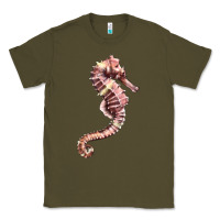 Army Green pink seahorse Classic Tee - LillyAllenDesigns