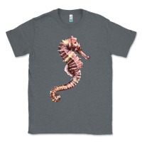 Charcoal Heather pink seahorse Classic Tee - LillyAllenDesigns