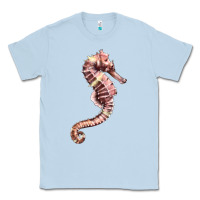 Dusty Blue pink seahorse Classic Tee - LillyAllenDesigns