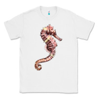 White pink seahorse Classic Tee - LillyAllenDesigns