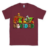 Burgundy feliz navidad sombrero Classic Tee - AdoDesignShop