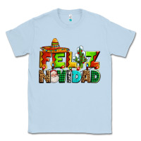 Dusty Blue feliz navidad sombrero Classic Tee - AdoDesignShop