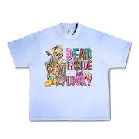 Grape Ice easter dead inside but lucky  with skeleton Urban Heavy Tee - AdoDesignShop