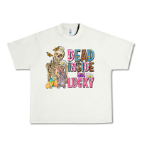 Pistachio easter dead inside but lucky  with skeleton Urban Heavy Tee - AdoDesignShop