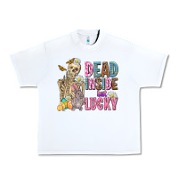 White easter dead inside but lucky  with skeleton Urban Heavy Tee - AdoDesignShop