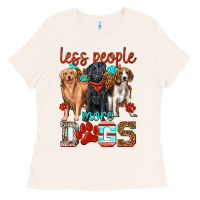 Bone less people more dogs Ladies Tee - texasbilliewilder