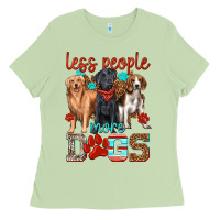 Matcha less people more dogs Ladies Tee - texasbilliewilder