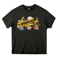 Asphalt school bus driver Heavy Core Tee - texasbilliewilder
