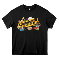 Black school bus driver Heavy Core Tee - texasbilliewilder