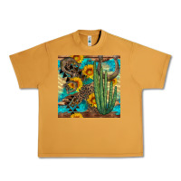 Peanut Butter horseshoe and cactus Urban Heavy Tee - BundleAndBundleShop