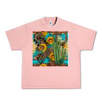 Salmon horseshoe and cactus Urban Heavy Tee - BundleAndBundleShop