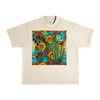 Sandshell horseshoe and cactus Urban Heavy Tee - BundleAndBundleShop
