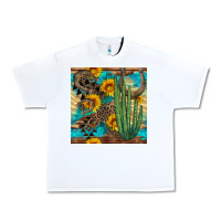 White horseshoe and cactus Urban Heavy Tee - BundleAndBundleShop