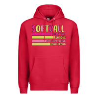 Cardinal retro softball png Premium Hoodie - JahusDesignShop