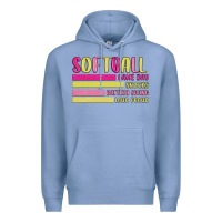 Colony Blue retro softball png Premium Hoodie - JahusDesignShop