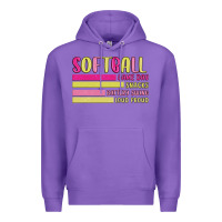 Purple retro softball png Premium Hoodie - JahusDesignShop
