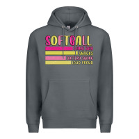 Rock retro softball png Premium Hoodie - JahusDesignShop
