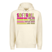 Sandshell retro softball png Premium Hoodie - JahusDesignShop