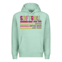 Seafoam retro softball png Premium Hoodie - JahusDesignShop