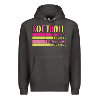 Smoke retro softball png Premium Hoodie - JahusDesignShop