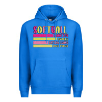 True Royal retro softball png Premium Hoodie - JahusDesignShop