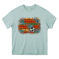 Arona leopard aztec background Heavy Core Tee - Zillion Design Studio