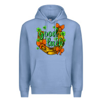 Colony Blue st.patricks good luck Premium Hoodie - NancyCooperArtShop