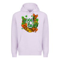 Lilac st.patricks good luck Premium Hoodie - NancyCooperArtShop