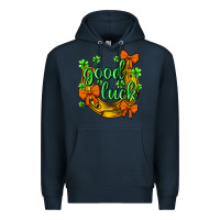 Navy st.patricks good luck Premium Hoodie - NancyCooperArtShop