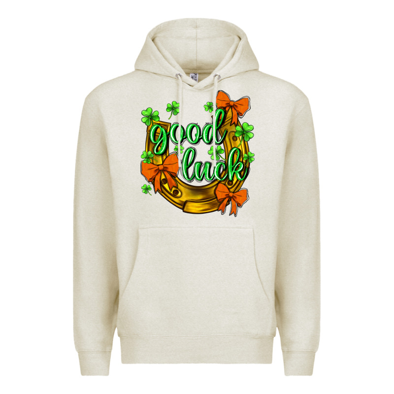 St.patricks Good Luck Premium Hoodie by NancyCooperArtShop | Teevron