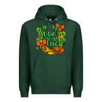 Sports Green st.patricks good luck Premium Hoodie - NancyCooperArtShop