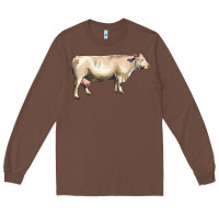 Chestnut charolais cattle Long Sleeve Tee - LillyAllenDesigns