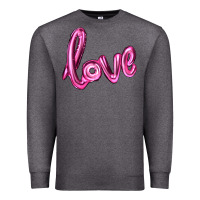 Charcoal Heather valentines day love balloon Premium Sweatshirt - RanaPortraitStore