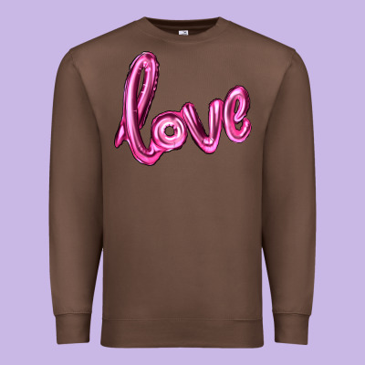 Valentines Day Love Balloon Premium Sweatshirt Designed By Ranaportraitstore