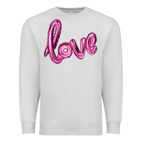 Dove Grey valentines day love balloon Premium Sweatshirt - RanaPortraitStore