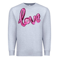 Heather Grey valentines day love balloon Premium Sweatshirt - RanaPortraitStore