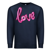 Navy valentines day love balloon Premium Sweatshirt - RanaPortraitStore