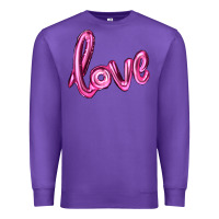 Purple valentines day love balloon Premium Sweatshirt - RanaPortraitStore