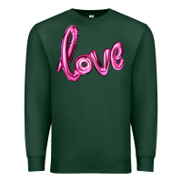 Sports Green valentines day love balloon Premium Sweatshirt - RanaPortraitStore