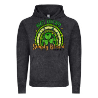 Vintage Black not lucky simply blessed rainbow Vintage Hoodie - Artiststas
