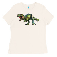 Bone t rex dinosaur Ladies Tee - RanaPortraitStore