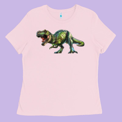 Ladies Tee t rex dinosaur
