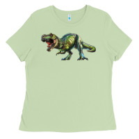 Matcha t rex dinosaur Ladies Tee - RanaPortraitStore