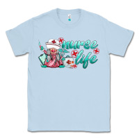 Dusty Blue nurse life gnomies Classic Tee - BarkalooDesign