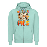 Seafoam only here for the pies Zipper Hoodie - MaliasSmallBusiness